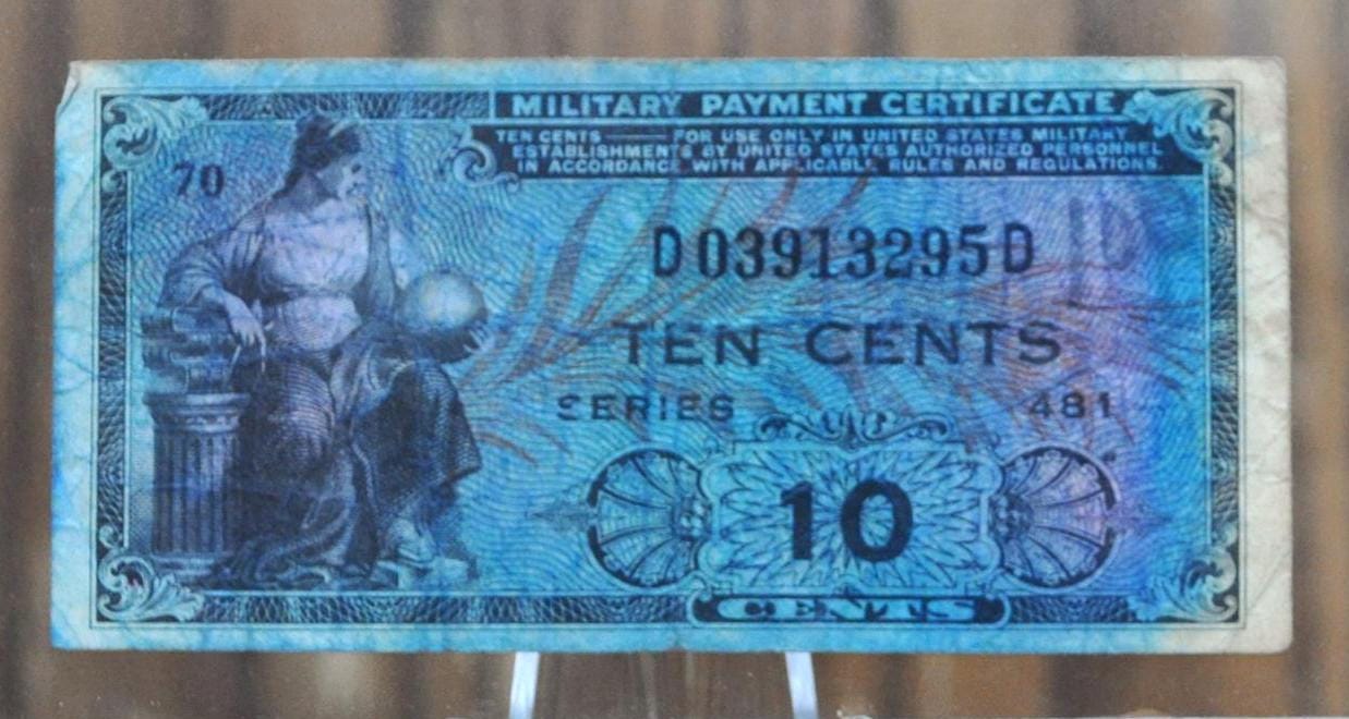 アメリカ - MPC 軍事支払い証明書 $10 ドルシリーズ 641