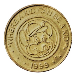 Chuck E. Cheese Tokens - 1980 to 2OO8 - Retro Coin - ChuckECheese Token - Vintage Arcade Token - Where a Kid can be a Kid