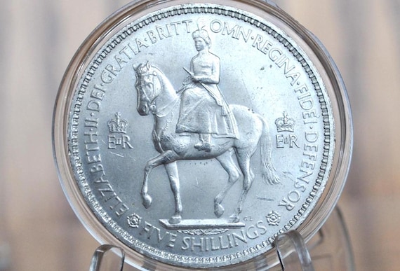 1953 5 Shillings Coronation of Queen Elizabeth II Commemorative