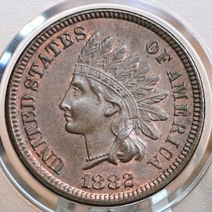 Centesimo Testa d&#39;Indiano del 1882 - Scegli per Grado/Condizione - Penny Testa d&#39;Indiano del 1882 - Grande Data - 1 Centesimo USA del 1882