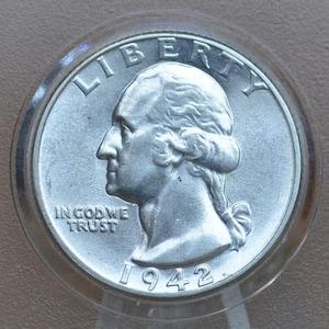 1942, P, D, S Washington ćwierćdolarówki - Wybierz według klasy i stanu mennicy - 1942-D Washington / 1942 S Washington ćwierćdolarówka 1942D ćwierćdolarówka 1942