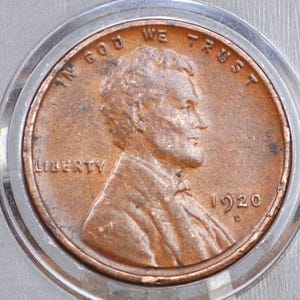 1920-D Wheat Penny - Choose by Grade - Denver Mint  - 1920 D Wheat Ear Cent - Good Date and Mint