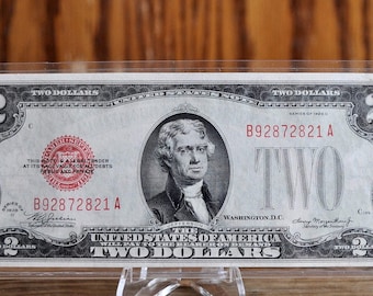 1928 Red Seal 2 Dollar Us Note - Choose By Grade / Condition - 1928 Two Dollar U.s. Note 1928 2 Dollar Bill Fr#1501 Through Fr#1508