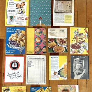 Antique Cookbook/Baking Recipes With Over 40 Different Books!!! - Vintage Recipe Book - Easy Vintage Classic Recipe Booklets