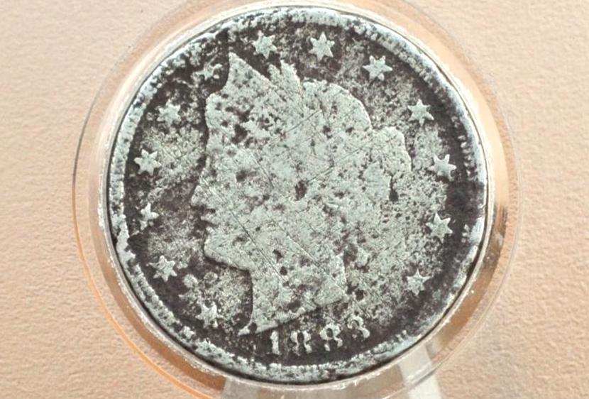 1883年 Vニッケル（セント付き） - 希少な種類 1883年 Vニッケル