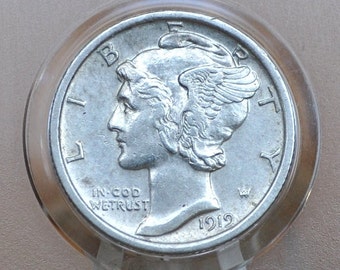 米国 マーキュリーダイム 銀貨 9枚セット 1919年.1924年…〜 1919年 マーキュリー銀貨 - グレード/状態から選ぶ - フィラデルフィア