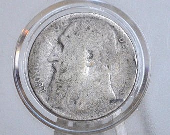 1909 50 サンチーム ベルギー レオポルド 2 世 銀貨 - Etsy 日本
