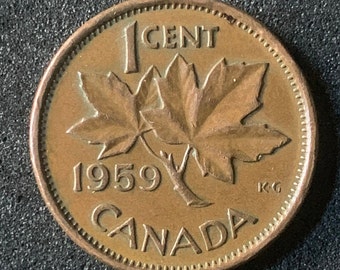 Canadian Small Cent - Elizabeth II- 1953 to 1959 - Canada - Selecteer jaar/jaren / aantal