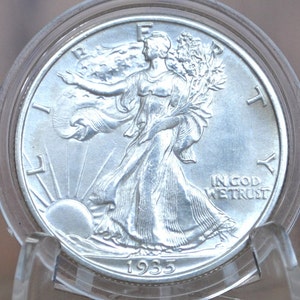 1935 Walking Liberty Silver Half Dollar - Choose by Grade - Philadelphia Mint - 1935-P Half Dollar / 1935P Liberty Walking Half Dollar