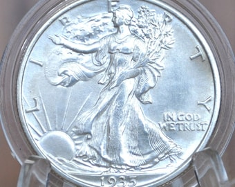1935 Walking Liberty Silver Half Dollar - Choose by Grade - Philadelphia Mint - 1935-P Half Dollar / 1935P Liberty Walking Half Dollar