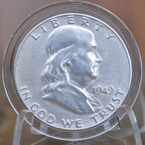 1949-S Franklin Half Dollar - F-AU (Fein bis ungefähr Unc.) Wählen nach Graden - 1949S Ben Franklin Silver Half Dollar 1949 S - San Francisco Mint