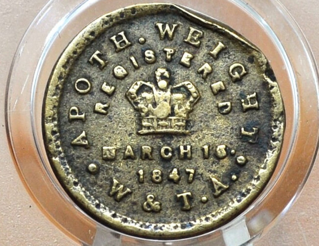 Very Rare 1847 UK 2 Scruples Apothecary Weight - Etsy