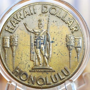 Hawaii Honolulu Dollars - Chamber of Commerce Hawaii - Waikiki Beach - Collectible Exonumia -