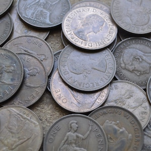 1967 One Penny Coin Great Britain From Queen Elizabeth II , Perfect for  Birthdays ,anniversary or Craft and Jewellery 