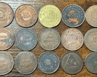 Masonic Pennies From Varying Chapters 15 To Choose From - Freemasonry Fifteen Chapters One Pennies to Choose from!!!