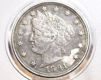 1883年 リバティヘッド V ニッケル - セントなし - グレード/状態から