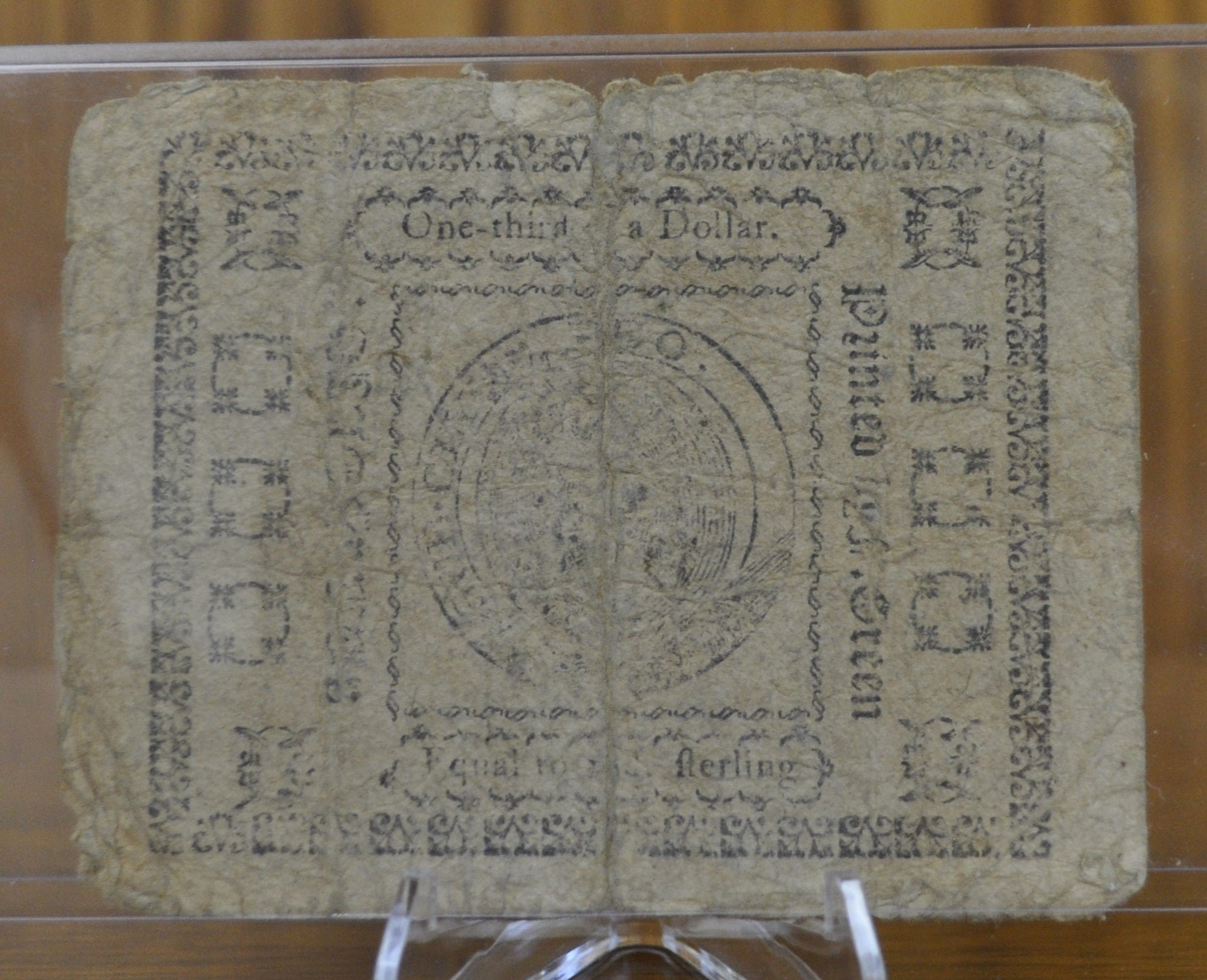 1775 メリーランド州 1/3 ドル 1775 年 12 月 7 日 - 大陸通貨 - 1775