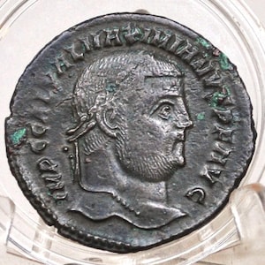 Emperor Galerius Valerius Maximianus Roman Follis - Genius Reverse - Ancient Coins - Great Condition