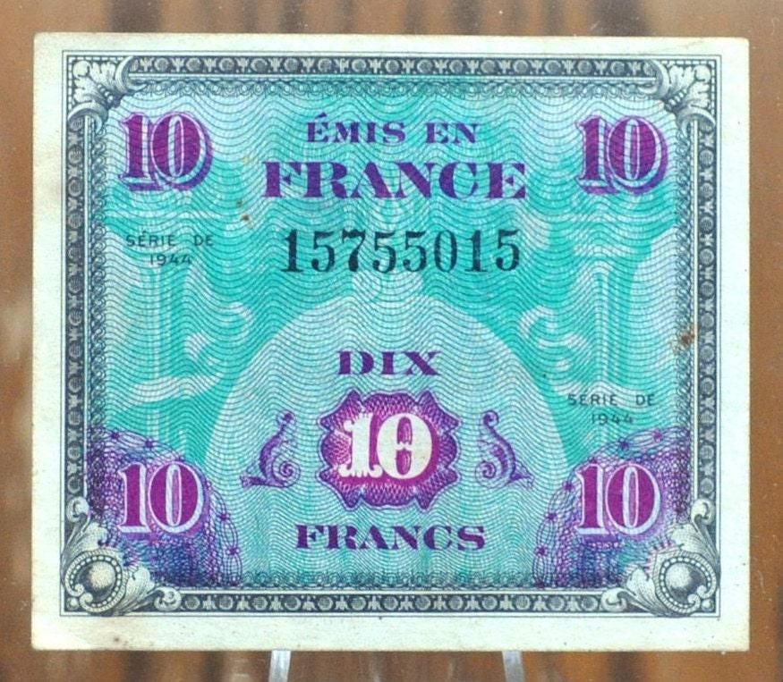 1944年フランス10フラン紙幣 - 第二次世界大戦期のフランス紙幣 