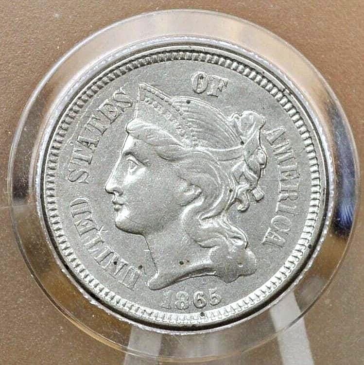 1865年 3セントニッケル - グレードで選ぶ - 南北戦争時代の3セント