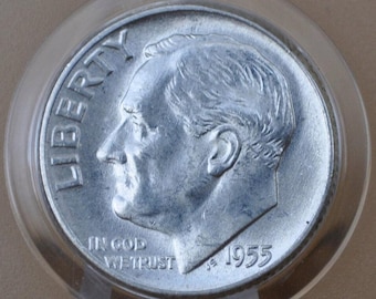 1966年ルーズベルト・ダイム • ミントマークなし • 米国10セント硬貨