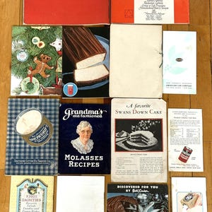 Antique Cookbook/Baking Recipes With Over 40 Different Books!!! - Vintage Recipe Book - Easy Vintage Classic Recipe Booklets