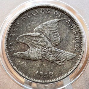 1858 Flying Eagle Penny - VG-VF (Very Good to Very Fine) Choose by Grade - Rare Penny Type - Two years produced - 1858 Cent -1858 Eagle Cent