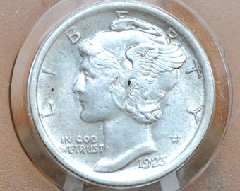 1942年マーキュリーダイム - 未流通のアメリカ製銀貨 - Etsy 日本