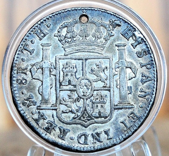 1806 Spanish 8 Reales, Mexico - XF+, Holed - Spanish Silver