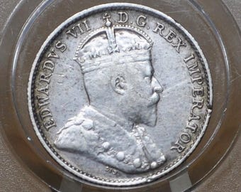 本物の1943年カナダ銀貨25セント - Etsy 日本