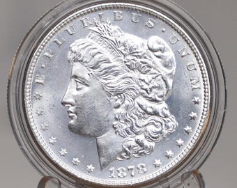 Dollar Morgan en argent 1878 - Sept plumes - Choix par qualité - Sept plumes 1878 - 7 plumes Design 1878 P Morgan Silver