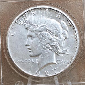 1927 Peace Silver Dollar - Choose by Grade / Condition  -Philadelphia Mint- 1927 P Silver Dollar 1927P Peace Dollar Key Date