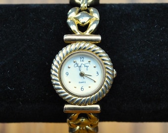 Bracelet De Montre Vintage Pour Dame - Couleur Grenat - Neuf De Stock (sans Marque Générique)