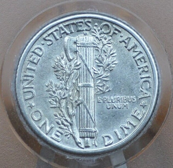 1937-S Mercury Silver Dime – AU Condition – San Francisco Mint – Free Shipping