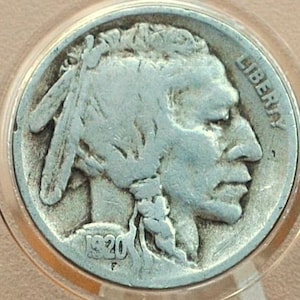 1920-S Buffalo Nickel - Choose by Grade / Condition - San Francisco Mint - 1920 S Buffalo Nickel - Better Date & Mint -Vintage US Coin