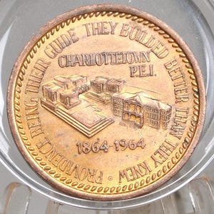 1964 Canadian Bronze Centennial Medal - 1864-1964 Charlottetown, P.E.I. Canadian Bronze Medal