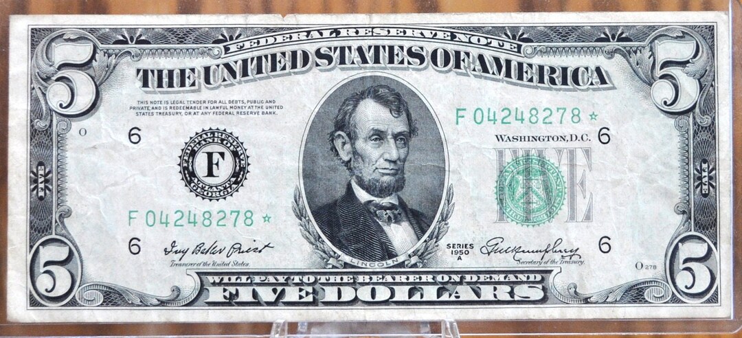 5 Dollar Star Notenull