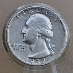 1937 D Washington Silver Quarter - Choose by Grade - Denver Mint - 1937D Quarter