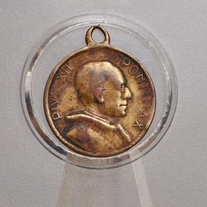 1950 Anno Santo Pope Pius XII Pendant - Vatican Holy Year Medal 1950 - Roma Jubilee