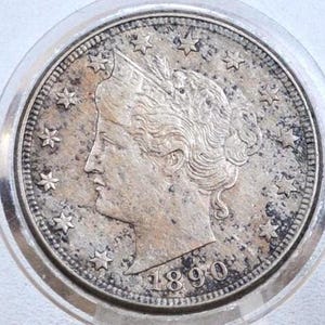1890 Liberty Head Nickel - Choose by Grade - 1890 V Nickel