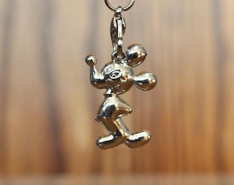 Amuleto asiático de Mickey Mouse de Disney extremadamente raro: amuleto de la suerte, amuleto vintage coleccionable de Disney, joyería de Mickey Mouse