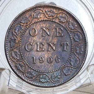 1906 Canadian Large Cent - Choose by Grade - King Edward VII - One Cent Canada 1906 Canadian Cent 1906 Large Cent