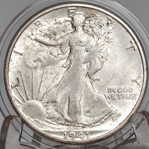 1941-S Walking Liberty Silver Half Dollar - F-AU (Fine to About Unc.) Choose by Grade - San Francisco Mint -1941S Half Dollar - Wlh 1941S