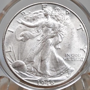 1946-D Walking Liberty Silver Half Dollar - Choose By Grade - Denver Mint - Wwii Era Coin - 1946D / 1946 D Wlh