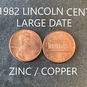 1982 Lincoln Memorial Penny Cent - Large Date - Fantastic Condition - 40th Anniversary - Collectible Coin