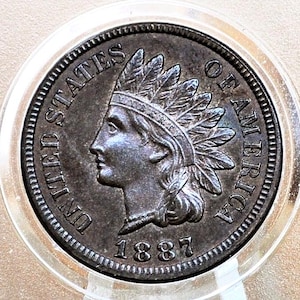 1887 Indian Head Penny - Scegli in base al grado - Grado/condizione da buono a estremamente buono - Indian Head Cent 1887
