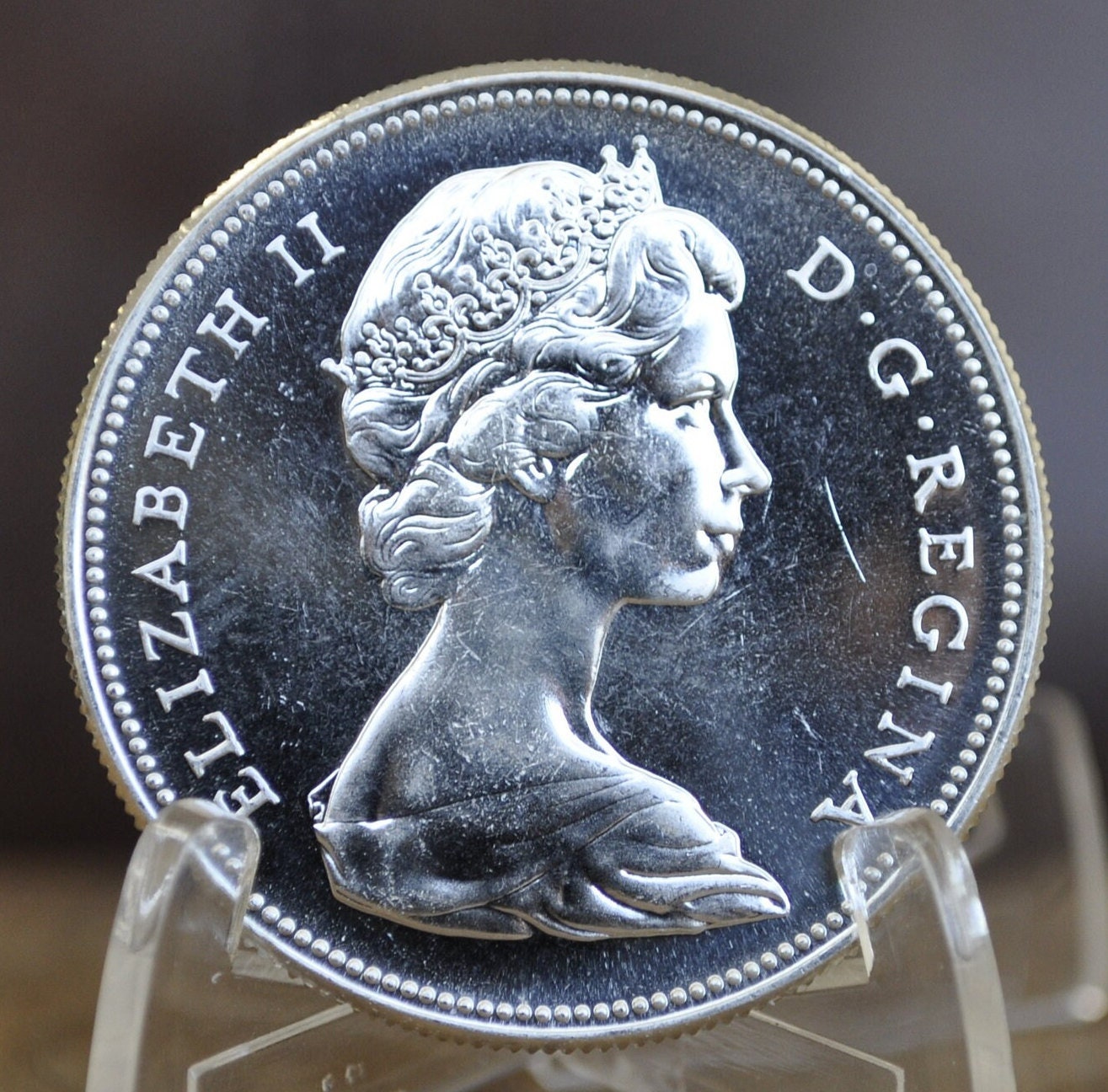 1967 Canadian Silver Dollar - BU (uncirculated), Prooflike