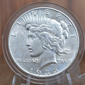 1935 Peace Silver Dollar - Choose by Grade - Philadelphia Mint - 1935 P Peace Dollar -Last Year Produced- 1935P Silver Dollar 1935