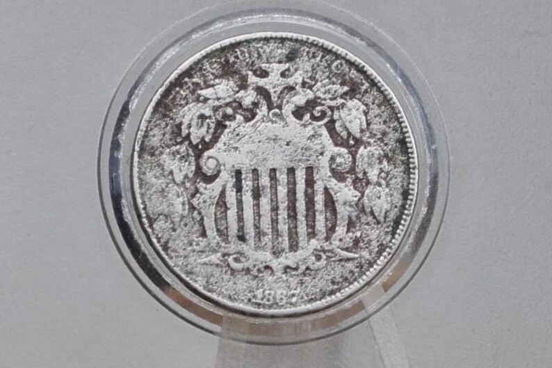 1867 Shield Nickel Without Rays - Various Conditions, Choose by Coin ...