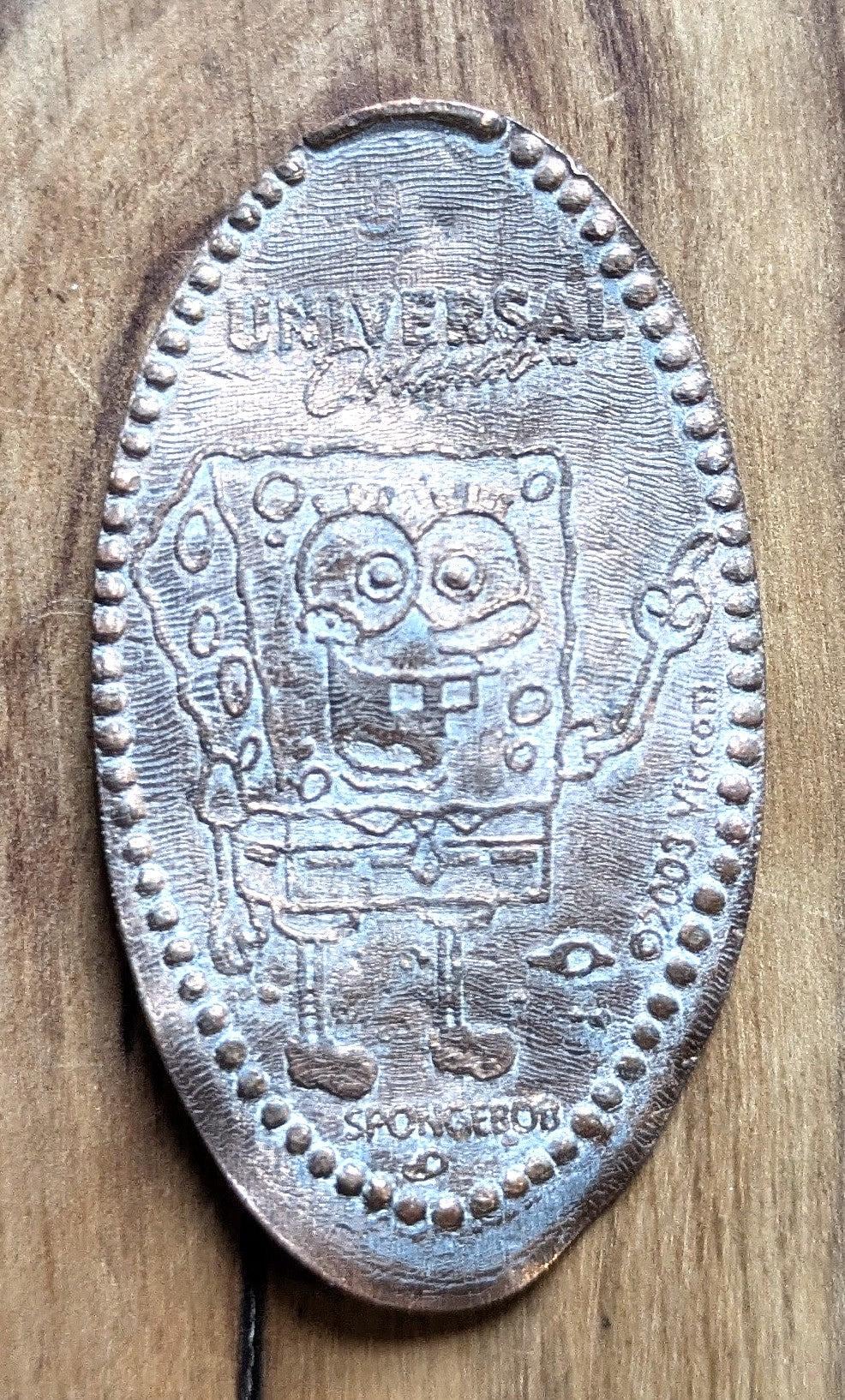 Elongated Penny 2003 Spongebob Universal Orlando - Spongebob Penny  Elongated - Flattened Penny Spongebob Universal Souvenir - Etsy